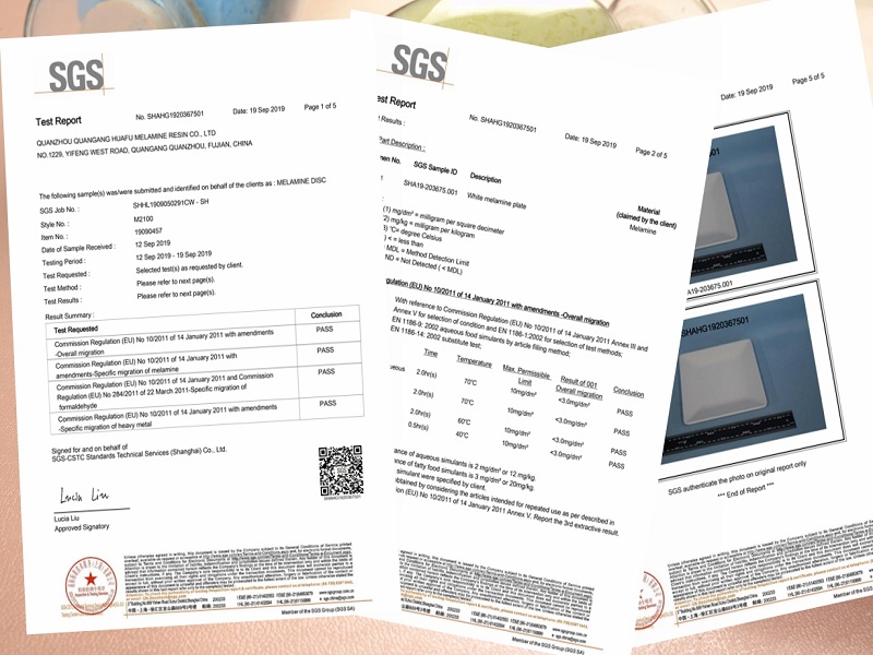 Certificado SGS 2019: Pó de melamina na China