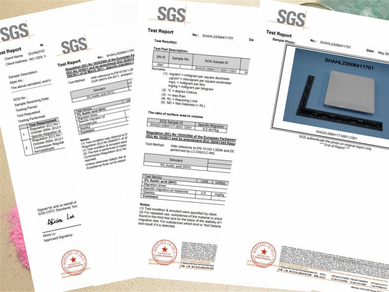 2023 Certificado SGS de pó de melamina Huafu