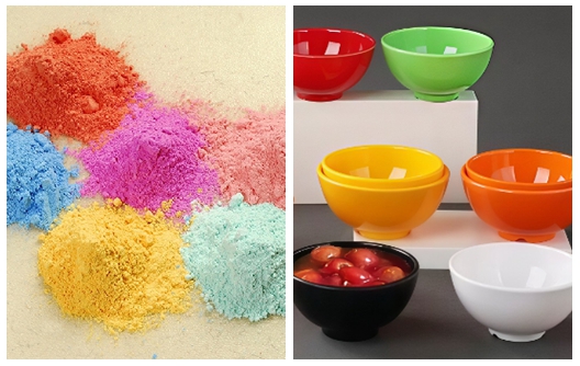 Huafu Brand colorful tableware melamine molding compound